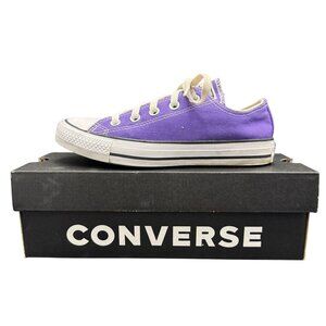 Converse Chuck Taylor All Star Low-Top Purple Canvas Shoes 137837F, Size 4/M 6/W